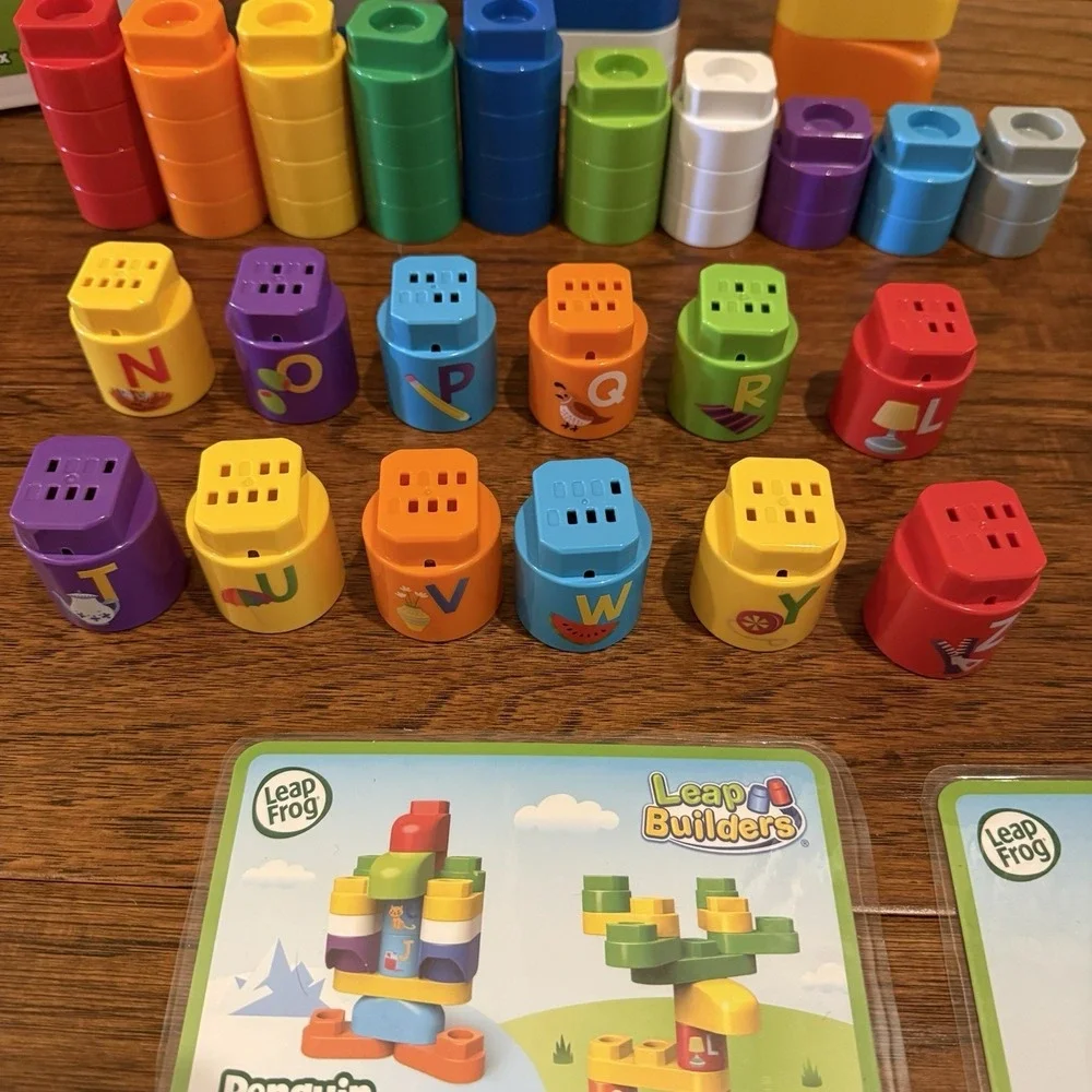 LeapFrog LeapBuilders 79 Piece Jumbo Box, Learning Blocks Toy Missing Letter K